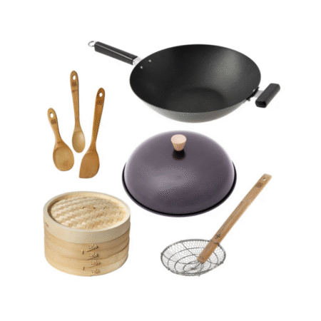 Joyce Chen Professional Series Nonstick 14" Wok Bundle, 5 piece