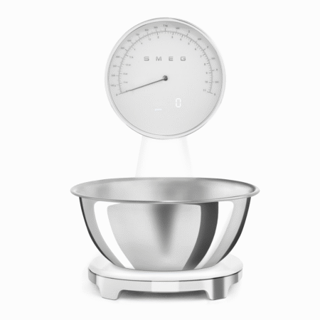 Smeg Analog and Digital Kitchen Scale - White