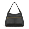 Champs Gala Collection Leather Hobo Bag, Black