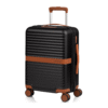 Champs Vintage II Collection Hard Side Carry-on Luggage, Black