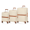 Champs Vintage II Collection 3-Piece Hard side Luggage Set, Ivory