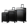 Champs Onyx II 3-Piece Luggage Set - Black