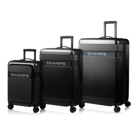 CHAMPS Onyx II 3-Piece Luggage Set - Black