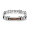 Oro Jewelry Wood & Steel Bracelet
