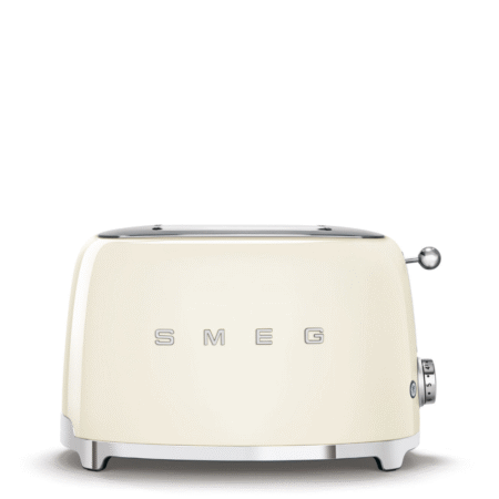 Smeg 50's Retro Style Aesthetic 2-Slice Toaster - Cream