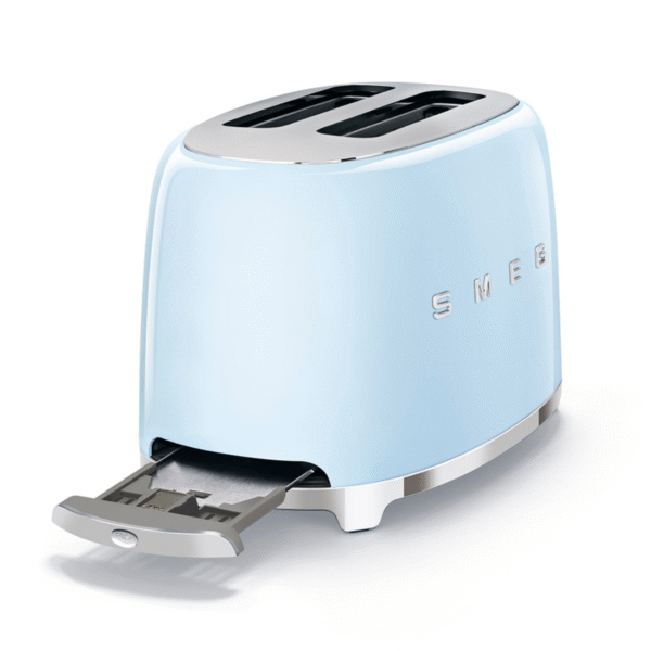 Smeg 50's Retro Style Aesthetic 2-Slice Toaster - Pastel Blue - Image 5