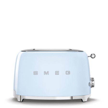 Smeg 50's Retro Style Aesthetic 2-Slice Toaster - Pastel Blue