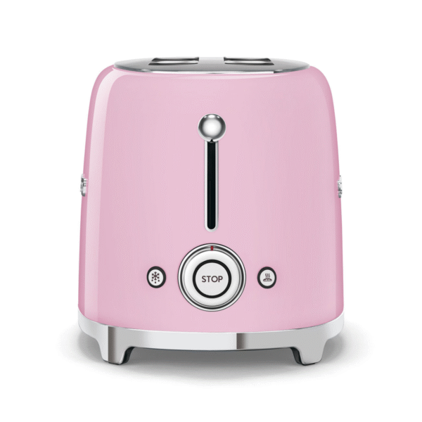 Smeg 50's Retro Style Aesthetic 2-Slice Toaster - Pink - Image 3