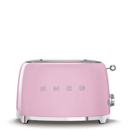 Smeg 50's Retro Style Aesthetic 2-Slice Toaster - Pink