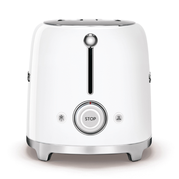 Smeg 50's Retro Style Aesthetic 2-Slice Toaster - White - Image 3