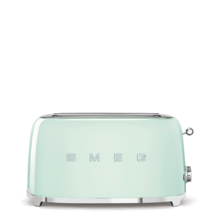 Smeg 50's Retro Style Aesthetic 4-Slice Long Slot Toaster - Pastel Green