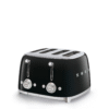 Smeg 50's Retro Style Aesthetic 4 Slice Toaster - Black