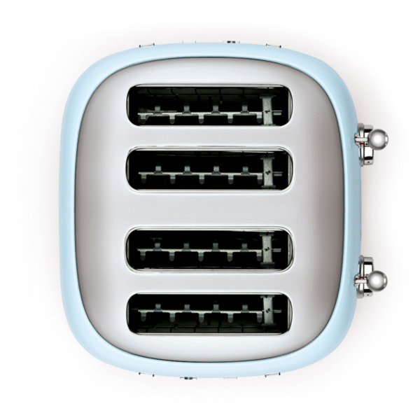 Smeg 50's Retro Style Aesthetic 4 Slice Toaster - Pastel Blue - Image 2