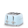 Smeg 50's Retro Style Aesthetic 4 Slice Toaster - Pastel Blue