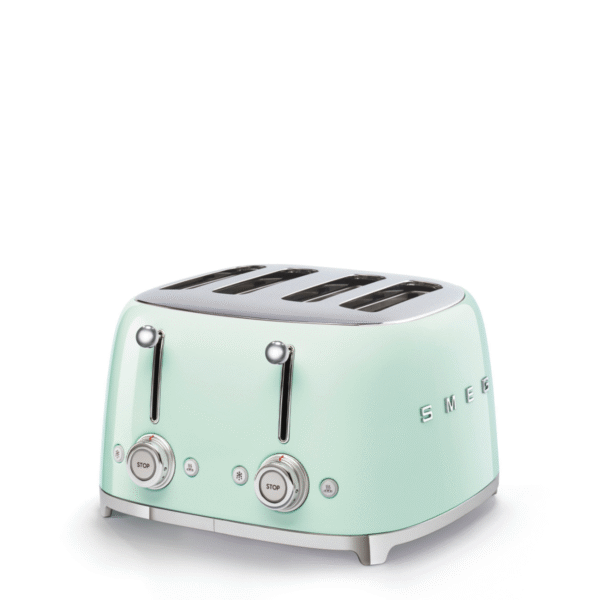 Smeg 50's Retro Style Aesthetic 4 Slice Toaster - Pastel Green