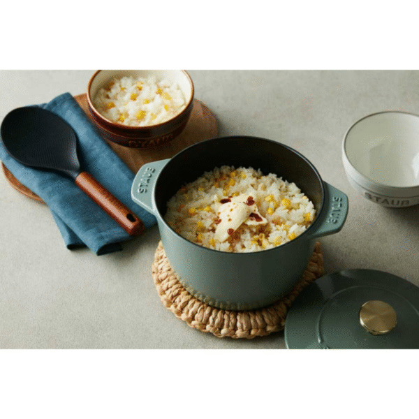 Staub 1.75L Cast Iron Rice Cocotte - Eucalyptus - Image 2