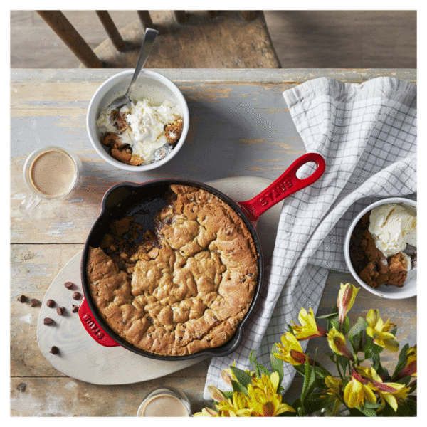 Staub 8.5 inch Cast Iron Traditional Deep Frypan - Cherry - Image 2