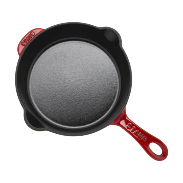 Staub 8.5 inch Cast Iron Traditional Deep Frypan - Cherry - Image 3