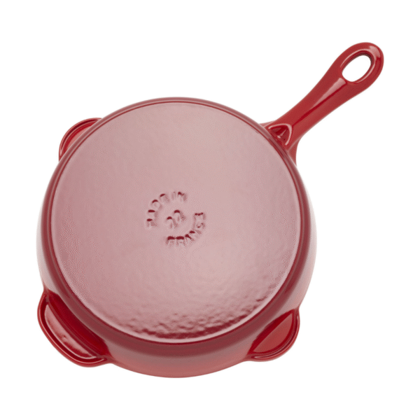 Staub 8.5 inch Cast Iron Traditional Deep Frypan - Cherry - Image 4