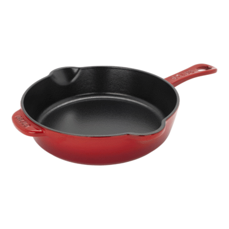 Staub 8.5 inch Cast Iron Traditional Deep Frypan - Cherry
