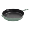 Staub 8.5 inch Cast Iron Traditional Deep Frypan - Eucalyptus
