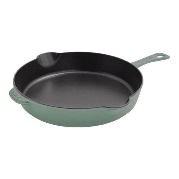 Staub 8.5 inch Cast Iron Traditional Deep Frypan - Eucalyptus