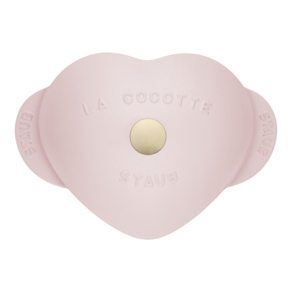 Staub 1.75L Cast Iron Heart Cocotte - Sorbet Rose - Image 2