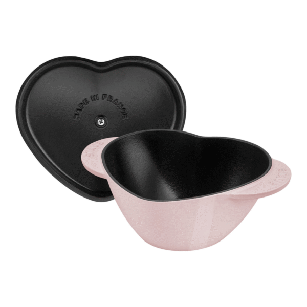 Staub 1.75L Cast Iron Heart Cocotte - Sorbet Rose - Image 3