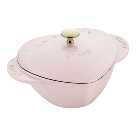 Staub 1.75L Cast Iron Heart Cocotte - Sorbet Rose