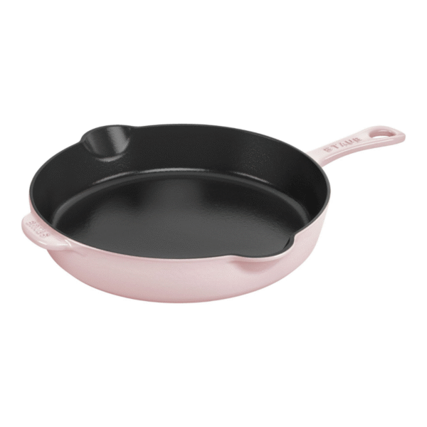 Staub 8.5 inch Cast Iron Traditional Deep Frypan - Sorbet Rose