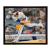 Frameworth Kevin Gausman Signed Framed 16x20 Toronto Blue Jays Grey Action Canvas