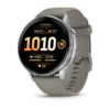 Garmin® Venu® 4 45mm Smartwatch-Silver with Silver Gray Silicone Band