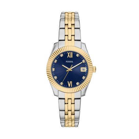 Fossil Scarlette Three-Hand Two-Tone Stainless Steel Watch