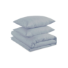 Cuddle Down Percale Deluxe 100% Cotton 200TC 3-Piece Duvet Cover Set - Mineral/King