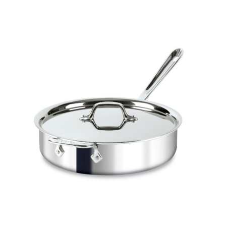 All-Clad d3 Stainless Steel 4qt Covered Sauté Pan 4404