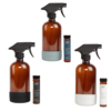 Saje Lemon/Grapefruit Multi Surface & Grapefruit/Palmarosa Glass/Mirror &Tea Tree/Lemon Bathroom Cleaning Kits