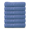 Cuddle Down Portofino 100% Cotton Hand Towel Set of 6 - Twilight