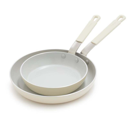Bobby Flay by GreenPan 2 Piece Fry Pan - Cream
