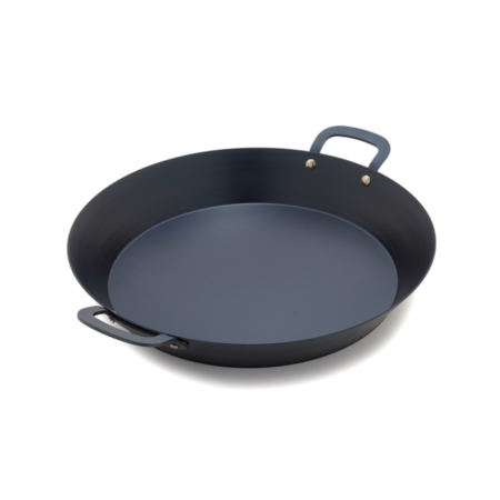 Bobby Flay carbon steel Paella Pan with 2 Side Handles 38cm