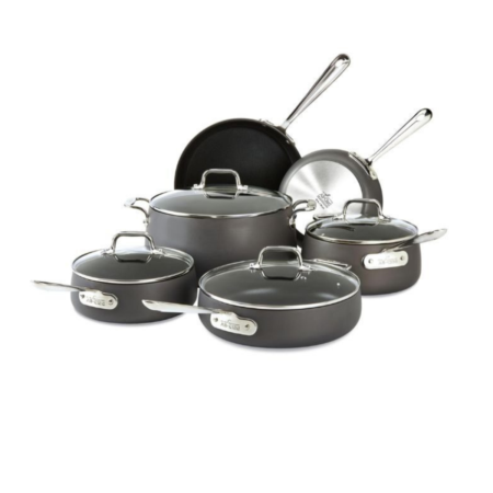 All-Clad HA1 Hard Anodized 10pc Nonstick Cookware Set E113SC64