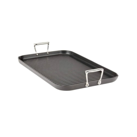All-Clad HA1 Hard Anodized Nonstick Double-Burner Grill, 13" x 20" E6524164