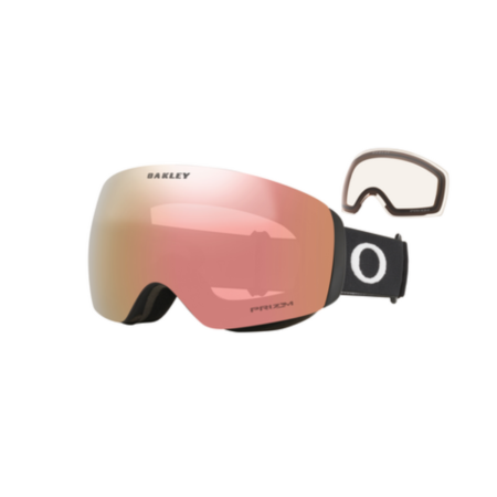Oakley Goggles Flight Deck M Black w/Rose Gold & Prizm Clear