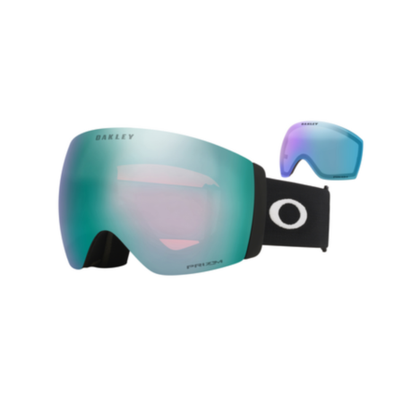 Oakley Goggles Flight Deck Pro L Black w/Prizm Sapphire & Prizm Iced
