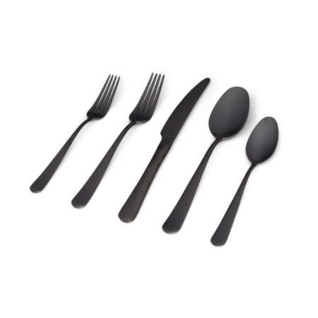 Fable Flatware Set 20pc - Matte Black