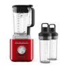 KitchenAid Pure Power Blender with 2 x Personal Blender Jars - Empire Red