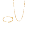 Hillberg & Berk Era Chain and Bracelet Set - Gold
