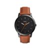 Fossil The Minimalist Slim Three-Hand Light Brown Leather Watch