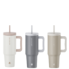 Grosche Aspen 40oz SS Vacuum Insulated Set of 3 Tumblers - Steel Grey/Sand Beige/Cream White
