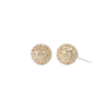 Hillberg & Berk Medium Sparkle Ball™ Stud Earrings - Soft gold