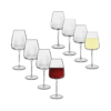 Luigi Bormioli Talismano Bordeaux and Chardonnay Stemware Gift Set 8pc